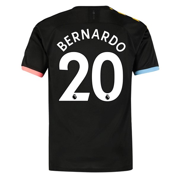 Camiseta Manchester City NO.20 Bernardo 2ª 2019/20 Negro